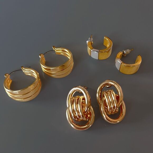 Gold Hoop Earrings - Picture 2 of 6